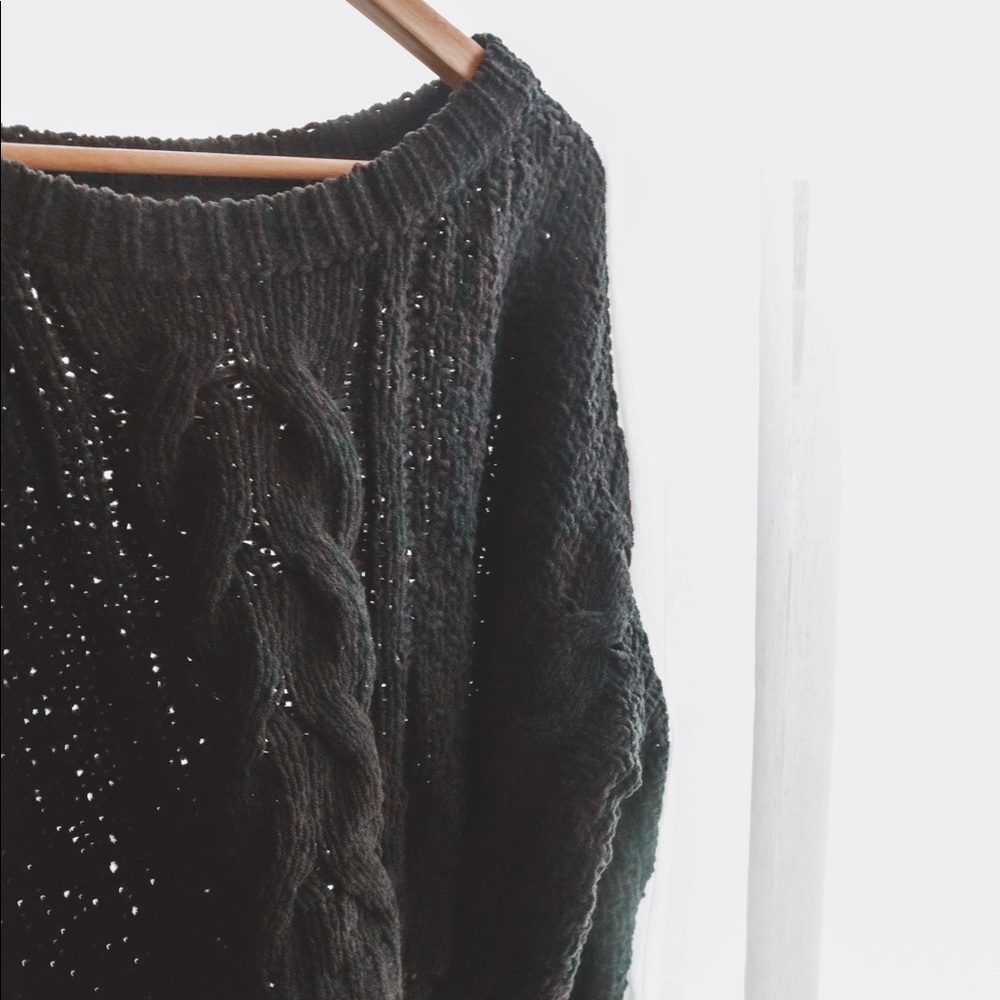 Baggy Navy Knitted Top - Picture 2 of 2